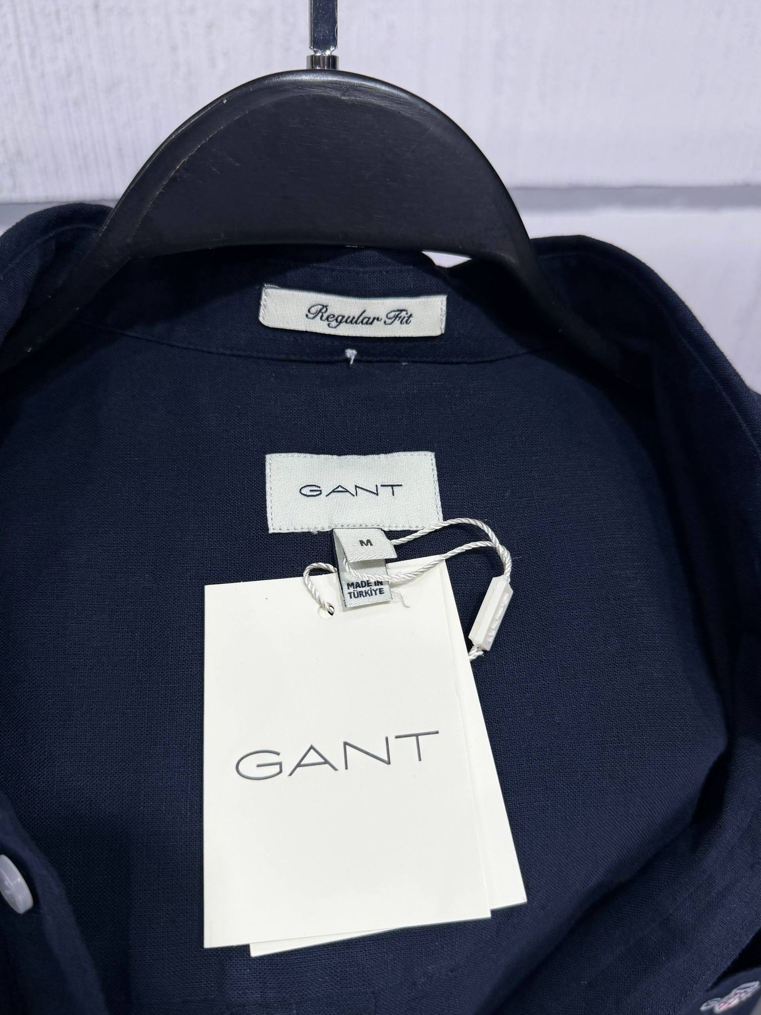 GANT Regular Fit Keten Gömlek - Lacivert